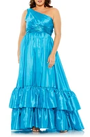 FABULOUSS BY MAC DUGGAL Metallic One-Shoulder Gown at Nordstrom,