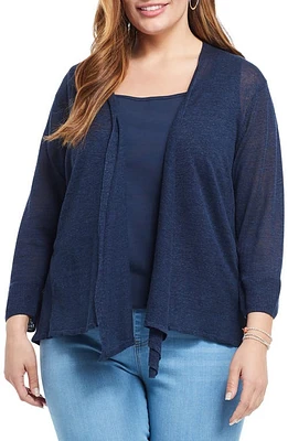 NIC+ZOE '4-Way' Three Quarter Sleeve Convertible Cardigan at Nordstrom,