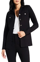 NIC+ZOE Ponte Knit Jacket Black Onyx at Nordstrom,