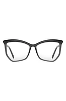 Fifth & Ninth Maggie 54mm Cat Eye Blue Light Blocking Glasses in Black at Nordstrom