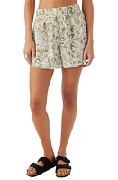 O'Neill Pam Floral Print Cotton Shorts Oil Green at Nordstrom,