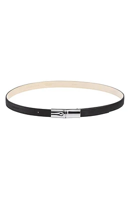 Longchamp Roseau Leather Belt in Black at Nordstrom