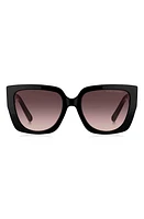 Marc Jacobs 54mm Square Sunglasses in Black/Brown Gradient at Nordstrom