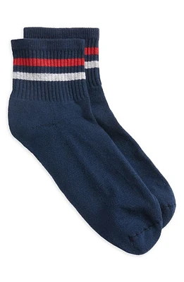 American Trench Stripe Ankle Socks in Navy at Nordstrom