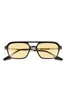 Fifth & Ninth Jordan 60mm Aviator Sunglasses in Black/Yellow at Nordstrom