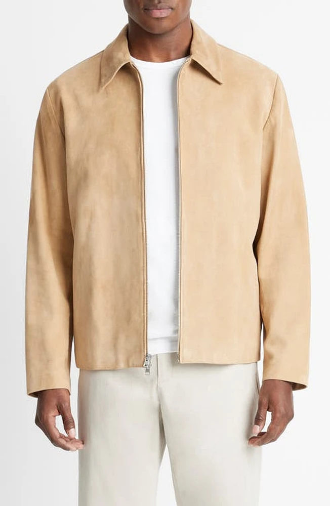 Vince Suede Jacket California Khaki at Nordstrom,