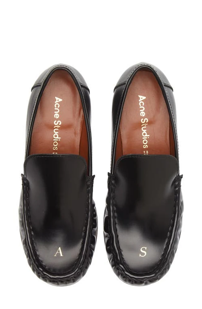 Acne Studios Babi Moc Toe Loafer Black at Nordstrom,