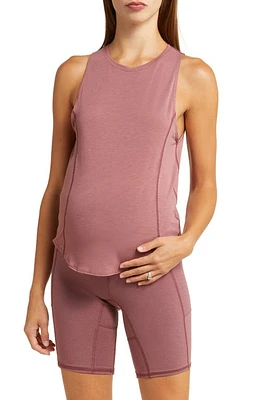 Anook Athletics Devyn Maternity/Nursing Tank Berry at Nordstrom,