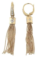 Roberto Coin Princess Diamond Tassel Drop Earrings in Yellow Gold/Diamond at Nordstrom