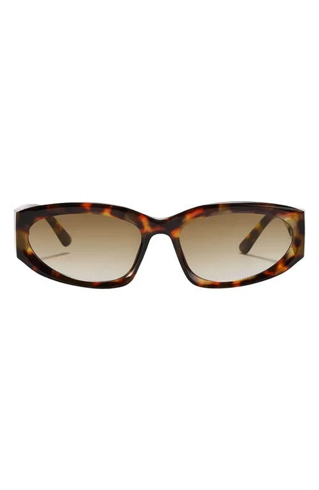 Fifth & Ninth Shea 59mm Polarized Gradient Oval Sunglasses in Torte/Brown at Nordstrom