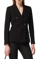 Altuzarra Indiana Double Breasted Twill Blazer 000001 Black at Nordstrom, Us