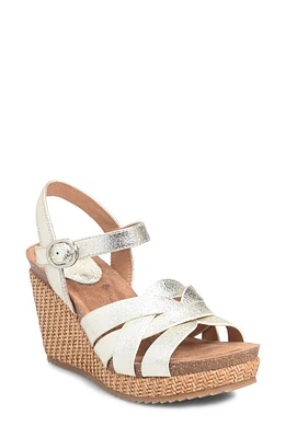 Söfft Carlana Wedge Sandal Platino at Nordstrom,