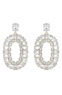 Ettika Crystal Hoop Drop Earrings in Gold at Nordstrom