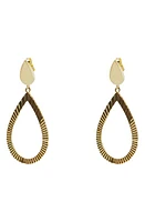 Argento Vivo Sterling Silver Diamond Cut Drop Earrings in Gold at Nordstrom