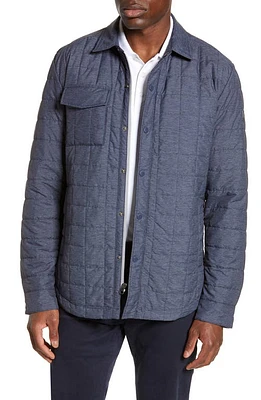 Cutter & Buck Rainier PrimaLoft Insulated Shirt Jacket Anthracite Melange at Nordstrom,