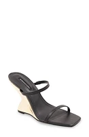 bcbg Westa Wedge Sandal Black at Nordstrom,