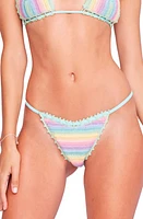 Capittana Trinidad Reversible Crochet Bikini Bottoms Teal Multi at Nordstrom,