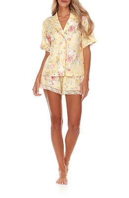 Flora Nikrooz Selena Floral Satin Short Pajamas at Nordstrom,