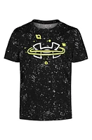 Under Armour Kids' Galaxy Logo Performance Graphic T-Shirt Black at Nordstrom,