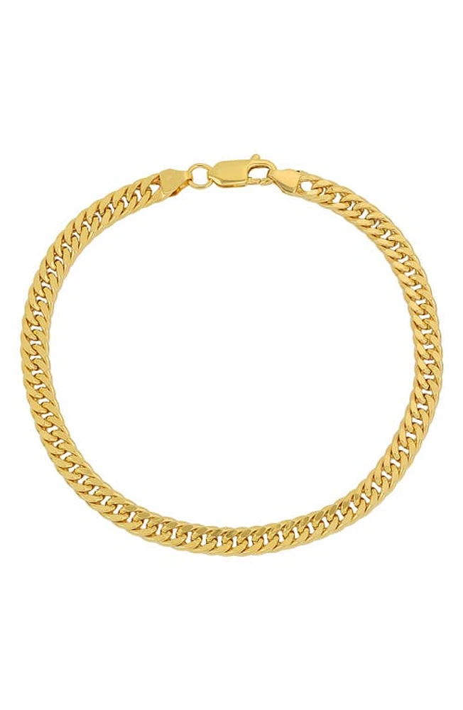 Bony Levy Men's Cuban Chain Bracelet in 14K Yellow Gold at Nordstrom, Size 8