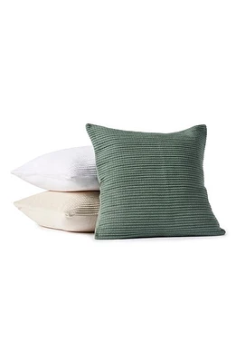 Coyuchi Marshall Organic Cotton Pillow Cover in Juniper W/Forest at Nordstrom