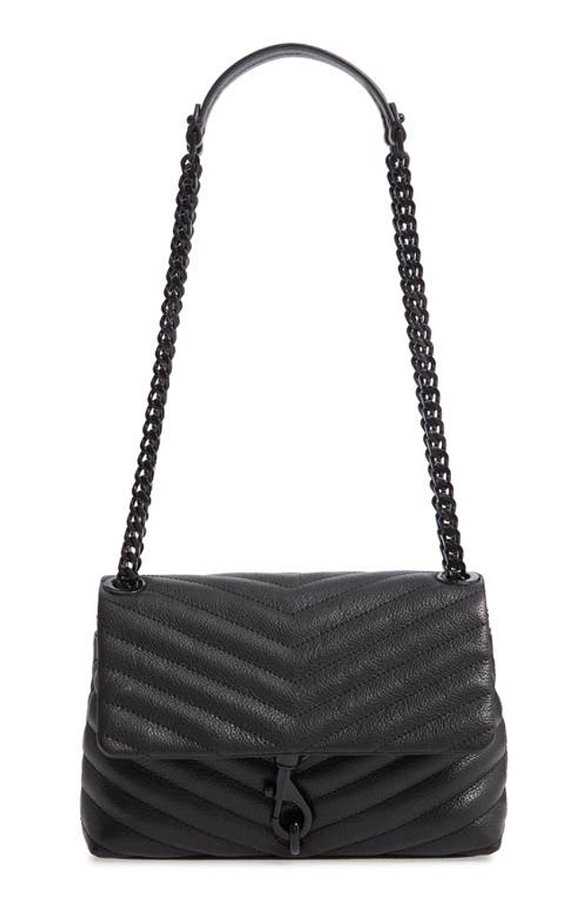 Rebecca Minkoff Edie Quilted Leather Bag in Black at Nordstrom