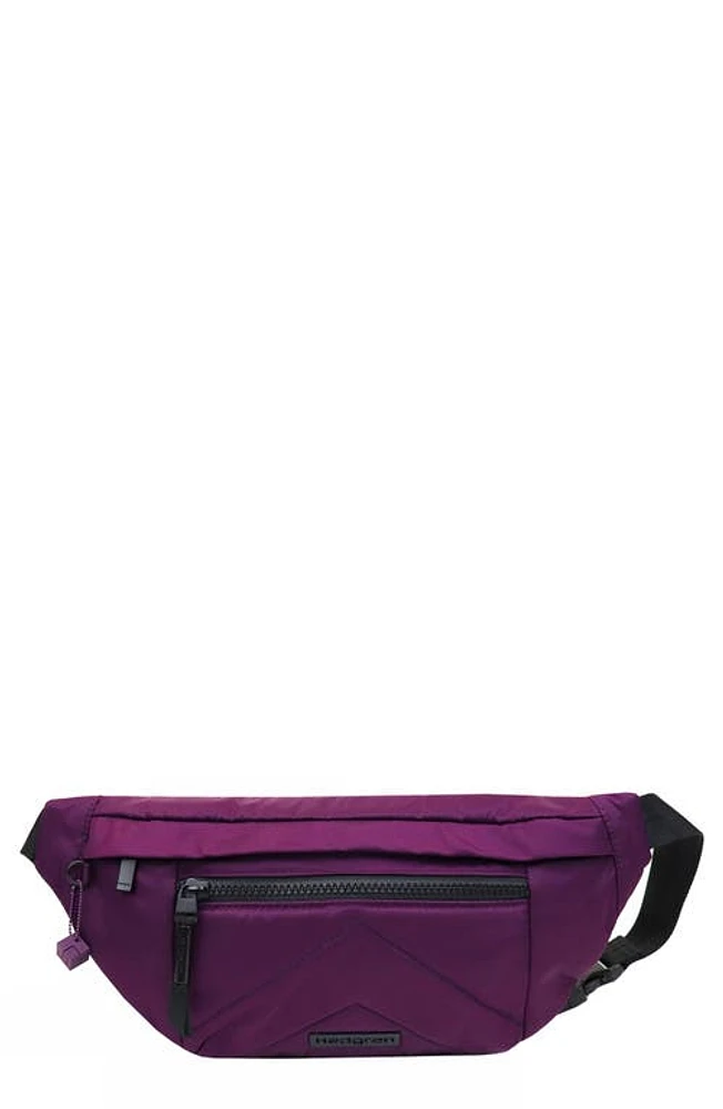 Hedgren Bolt Water Repellent Recycled Polyester Belt Bag in Deep Velvet at Nordstrom