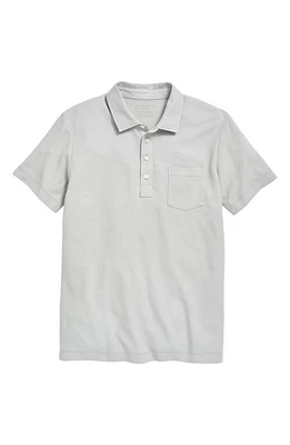 Billy Reid Pensacola Pima Cotton Piqué Pocket Polo Silver at Nordstrom,