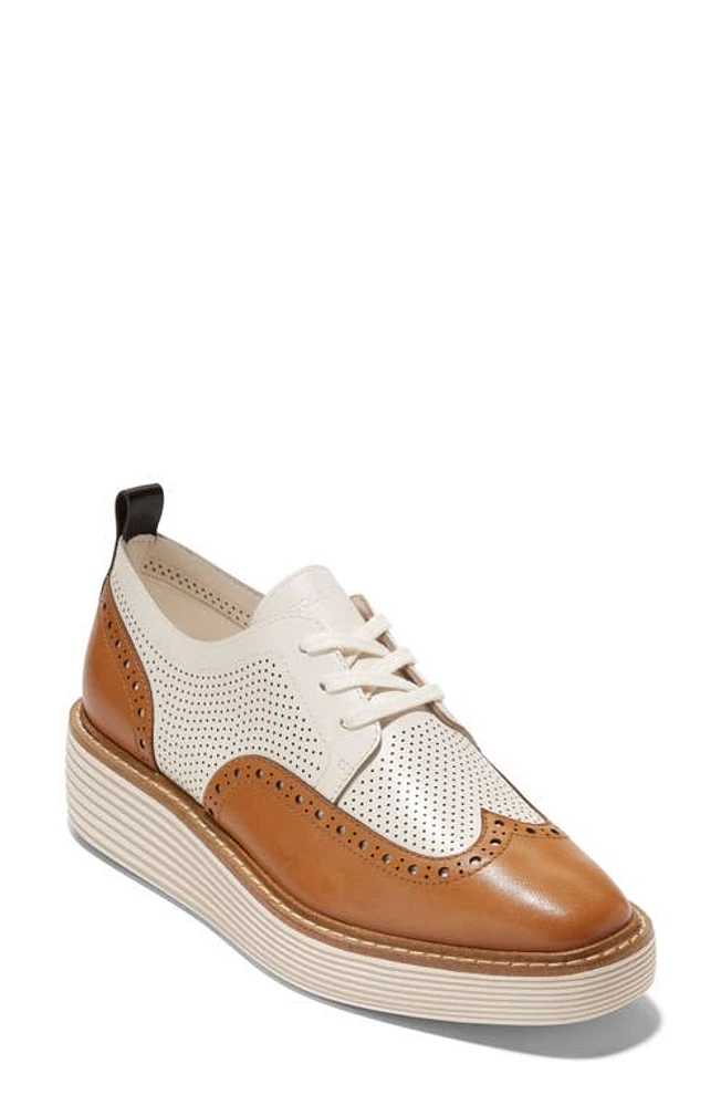 Cole Haan ØriginalGrand Platform Wingtip Derby Pecan/Ivor at Nordstrom,