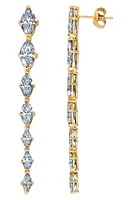 Crislu Oppulent Drops Linear Earrings in Gold at Nordstrom