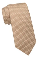 Nordstrom Hankin Basket Weave Silk Blend Tie in Taupe at Nordstrom