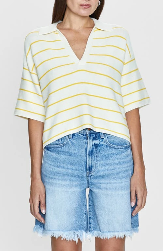 Pistola Marlow Stripe Johnny Collar Dandelion at Nordstrom,