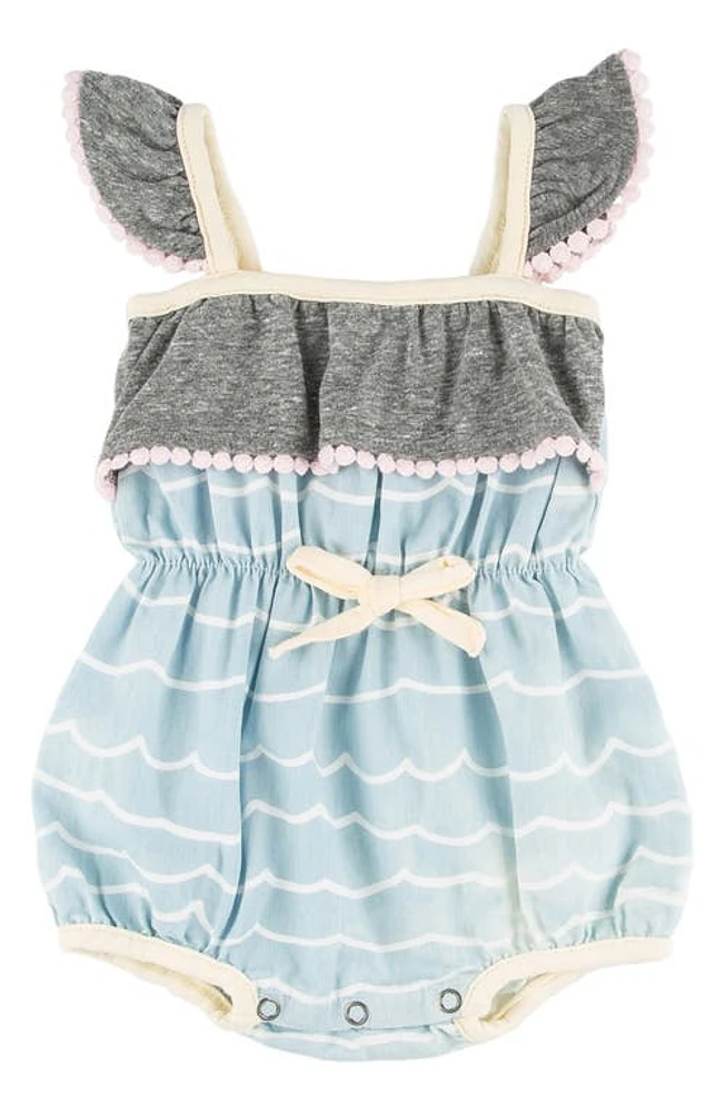 Miki Miette Willow Stripe Tank Cotton Bubble Romper Key West at Nordstrom,