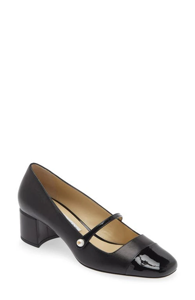 Jimmy Choo Elisa Mary Jane Pump Black/Black at Nordstrom,