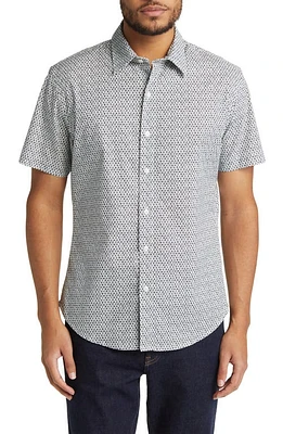 Bonobos Old Riviera Print Stretch Cotton Short Sleeve Button-Up Shirt Hampton Floral C14 at Nordstrom,