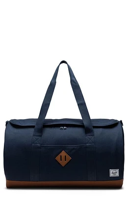 Herschel Supply Co. Heritage Duffle Bag in Navy/Saddle Brown at Nordstrom