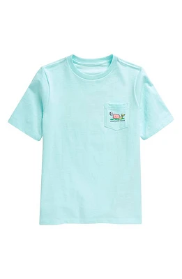 vineyard vines Kids' Soccer Goalie Whale Pocket T-Shirt Island Paradise at