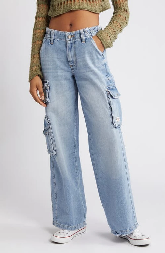 BDG Urban Outfitters Y2K Low Rise Cargo Jeans Light Vintage at Nordstrom, 32