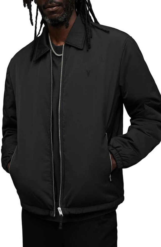 AllSaints Beatty Nylon Jacket in Black at Nordstrom, Size Small