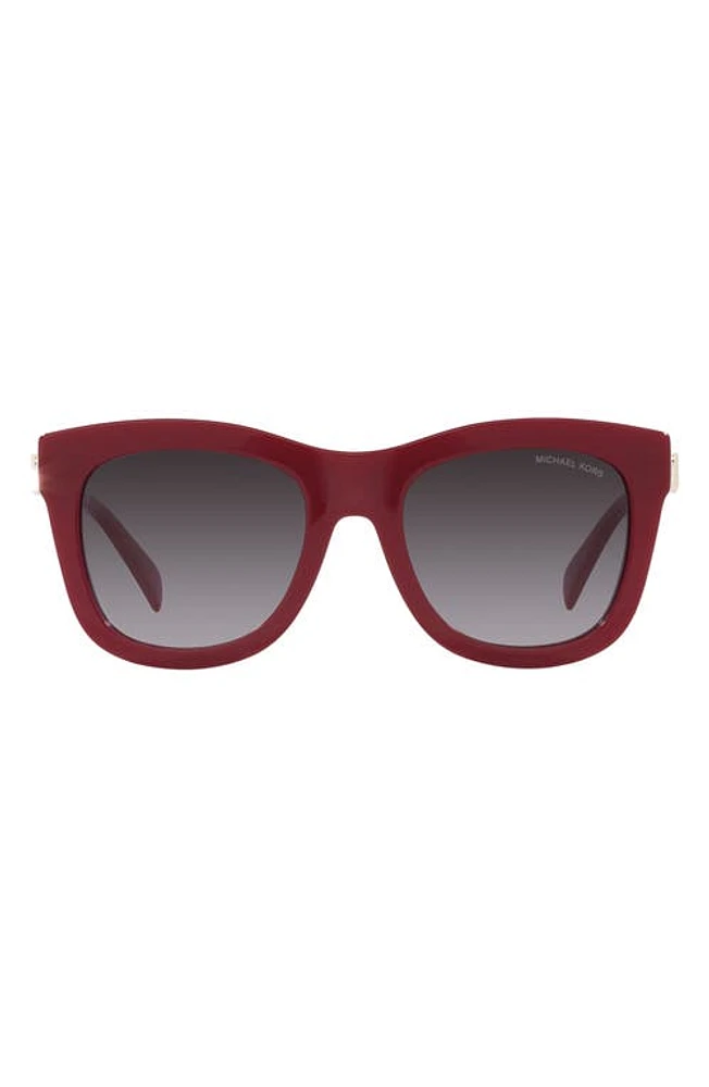 Michael Kors Empire 52mm Square Sunglasses in Red at Nordstrom