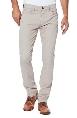 PAIGE Federal Slim Straight Leg Twill Pants Clean Khaki at Nordstrom,