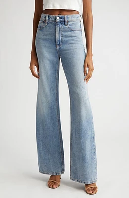 Alice + Olivia Weezy Wide Leg Jeans Sadie Lt Vintage Blue at Nordstrom,