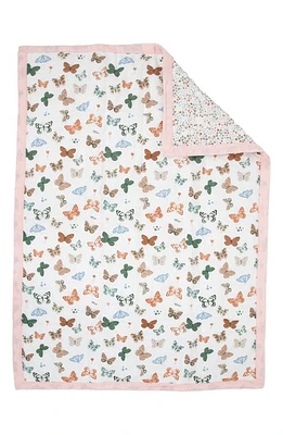 little unicorn Cotton Muslin Toddler Comforter in Butterflies at Nordstrom