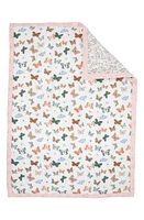 little unicorn Cotton Muslin Toddler Comforter in Butterflies at Nordstrom