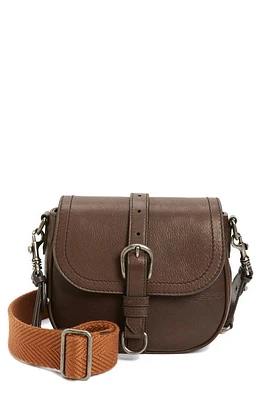 Golden Goose Medium Sally Suede Shoulder Bag in Dark Brown at Nordstrom