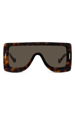 Loewe Chunky Anagram 122mm Square Sunglasses in Dark Havana /Brown at Nordstrom