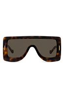 Loewe Chunky Anagram 122mm Square Sunglasses in Dark Havana /Brown at Nordstrom