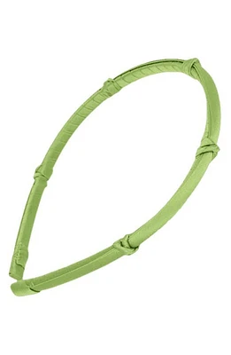 L. Erickson Five-Knot Silk Charmeuse Headband in Sweet Pea at Nordstrom