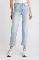 HIDDEN Jeans High Waist Ankle Straight Leg Light Wash at Nordstrom,