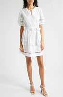 Cinq à Sept Corianna Cotton Minidress White at Nordstrom,